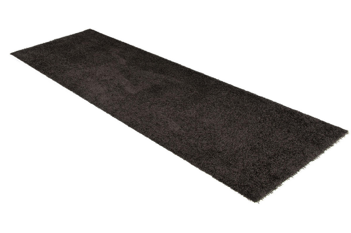 TEPPICHLÄUFER ESSENCE anthrazit uni 80/200 cm - Anthrazit, Textil (80/200cm) - Tapiso