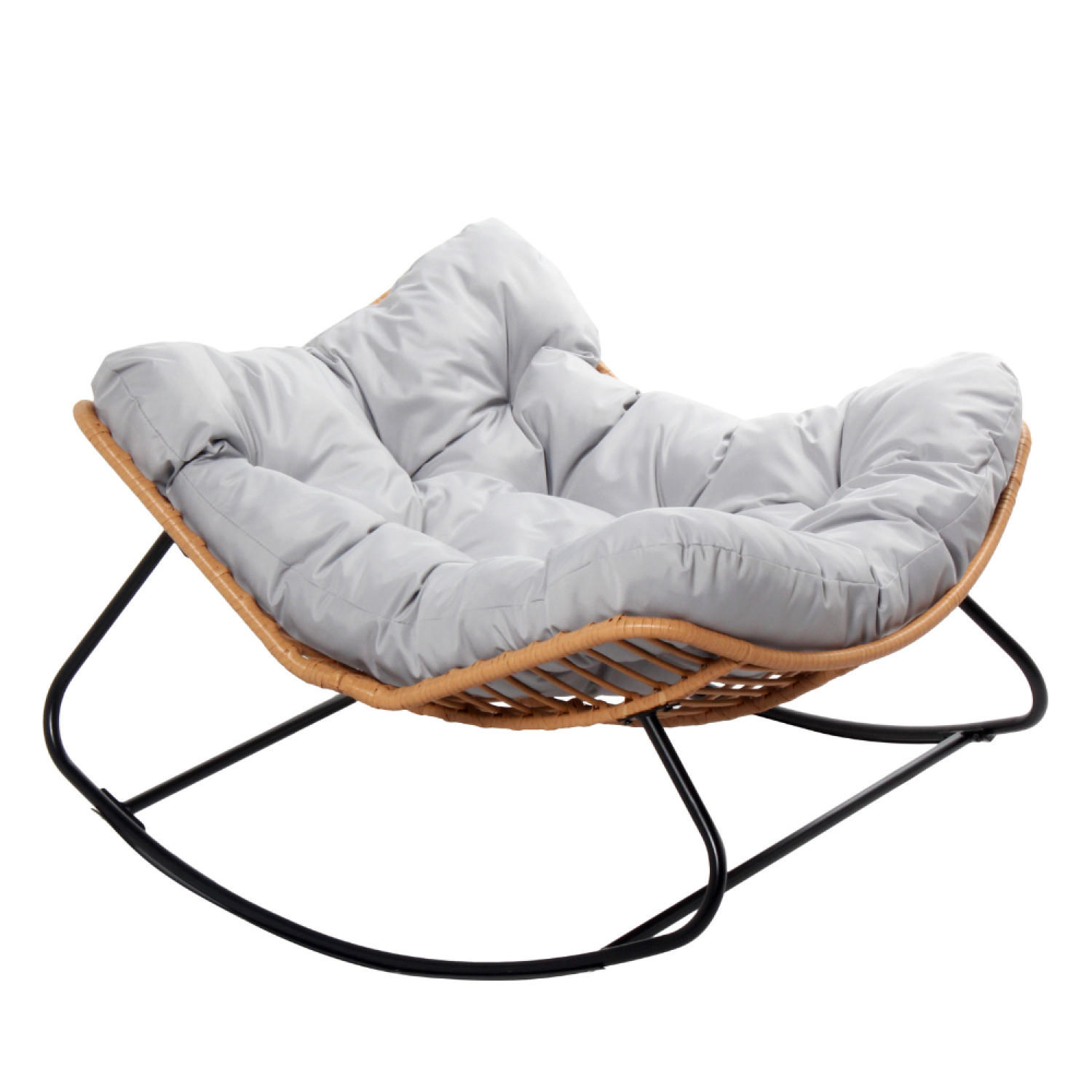 SESSEL Canggu Braun - Braun, Metall (102/50/75cm) - Concept Usine