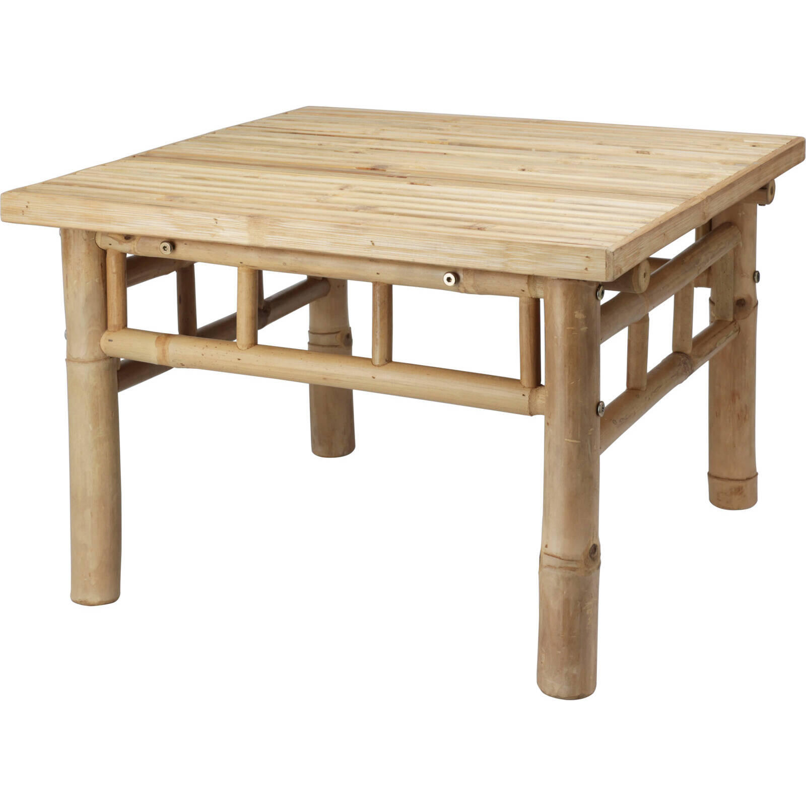 COUCHTISCH Bambus 57/57/38 cm - Braun, Naturmaterialien (57/57/38cm)