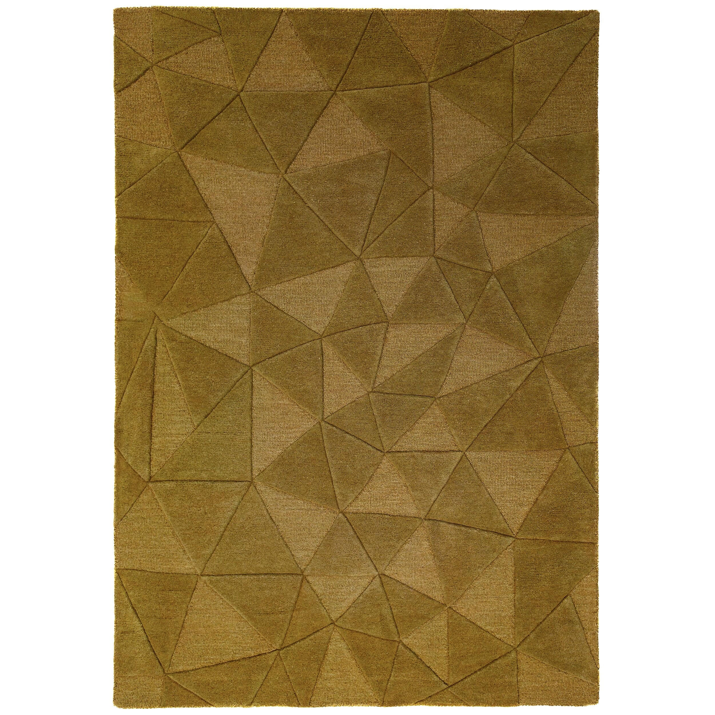 WOLLTEPPICH handgetuftet DEBEN, Splitterformen, Ocker, 160 x 230 cm - Gelb, Textil (160/230cm) - KADIMA DESIGN