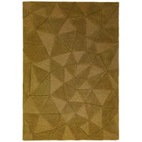 TEPPICH aus Wolle, handgetuftet, DEBEN, in Ocker, Splitterformen, 120 x 170 cm - Gelb, Textil (120/170cm) - KADIMA DESIGN