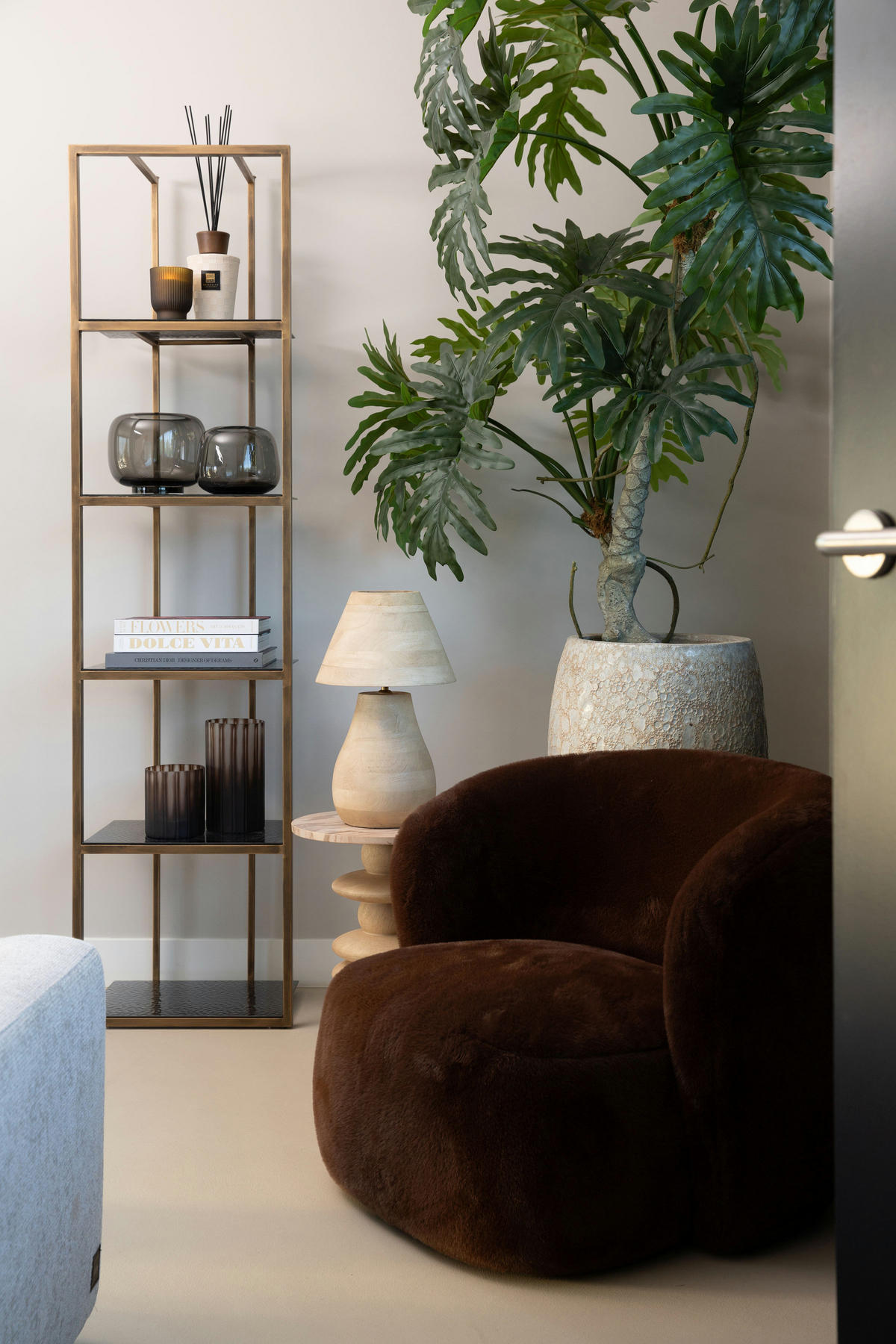 SESSEL Aphrodite Braun 88/87/70cm - Dunkelbraun, Textil (87/70/88cm) - PTMD Collection