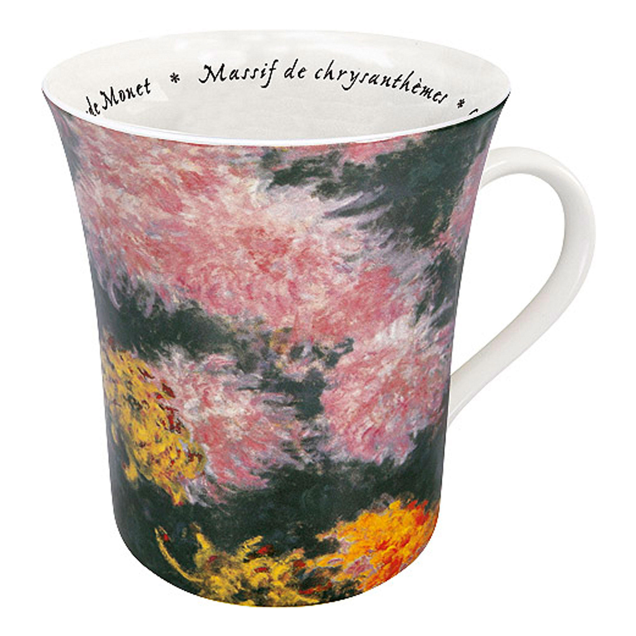 KAFFEEBECHER Les Fleurs Monet Becher, Chrysanthemes, Monet - Naturfarben, Keramik (0.41L) - Könitz