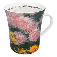 KAFFEEBECHER Les Fleurs Monet Becher, Chrysanthemes, Monet - Naturfarben, Keramik (0.41L) - Könitz