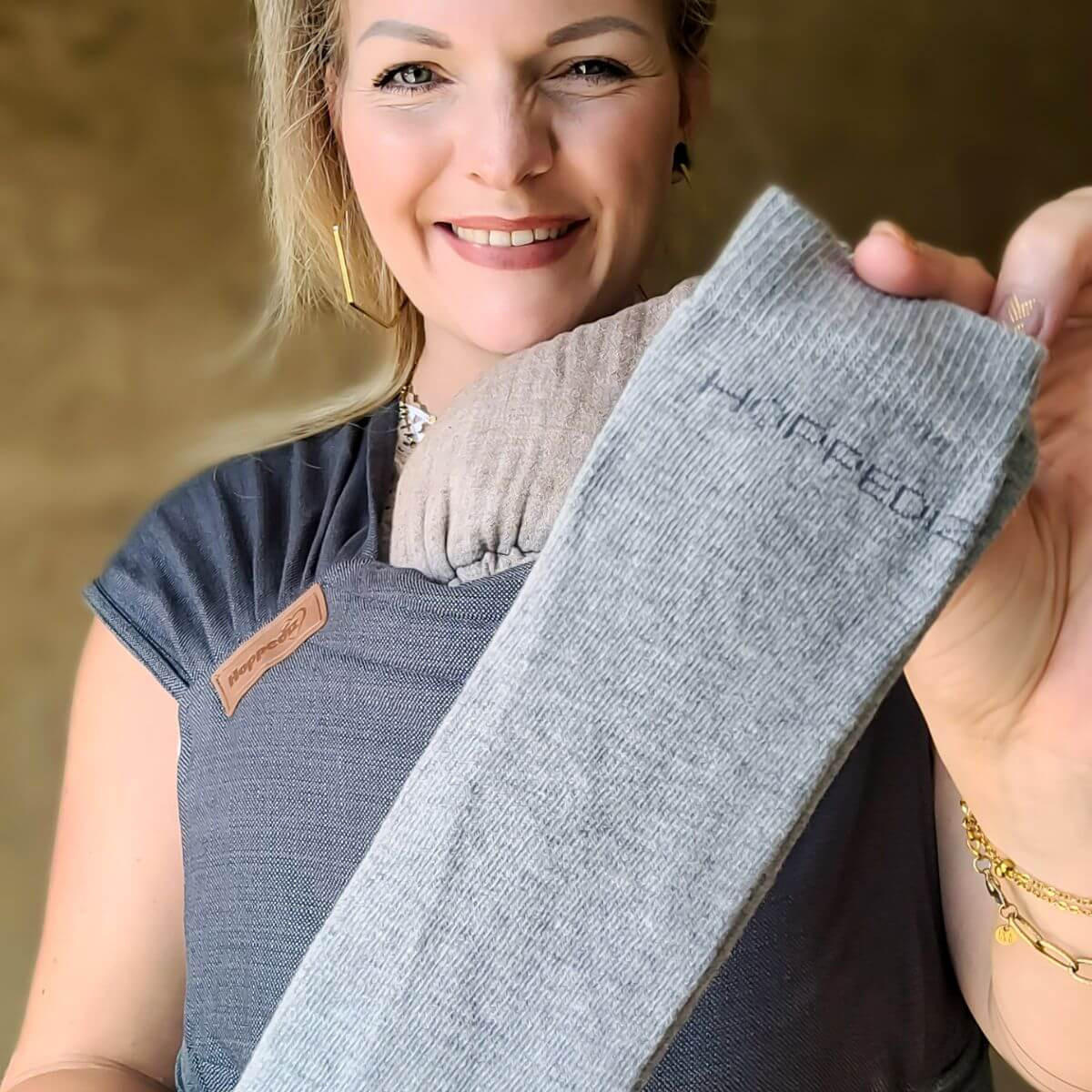 BEINSTULPEN Bio-Babystulpen - Grau, Textil (7.5/0.5/31cm) - Hoppediz