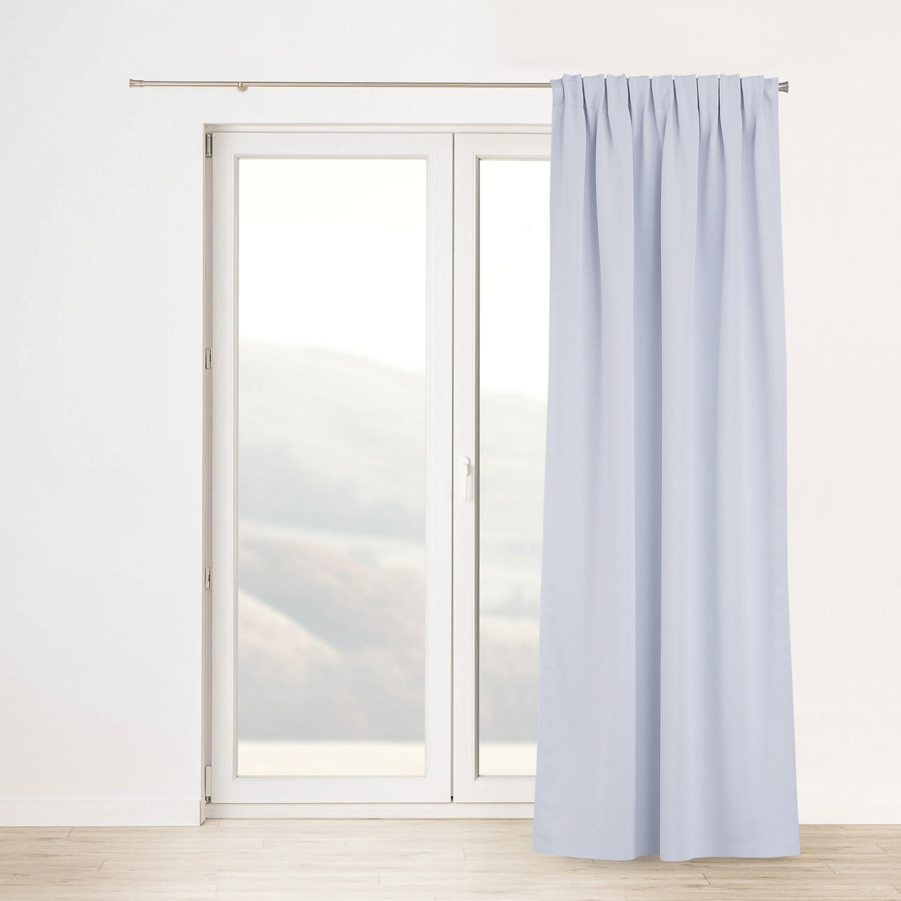 VERDUNKELUNGSVORHANG mit Schlaufenband 140x280 cm kreideweiß - Weiß, Textil (140/280/1cm) - Dekoria