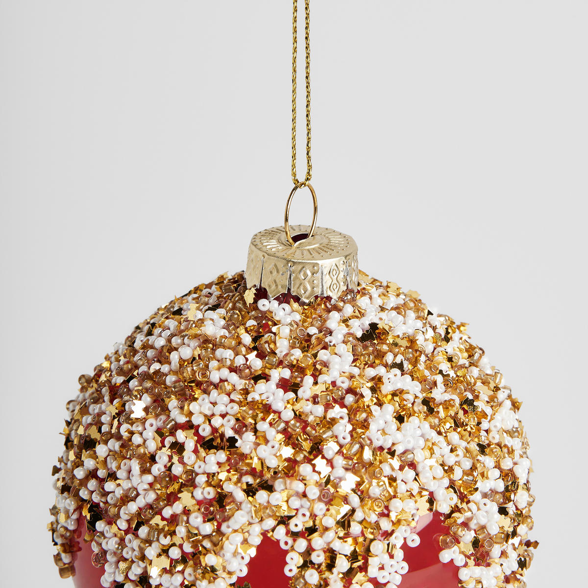 WEIHNACHTSKUGEL Glas BROUGH, Ø80 mm, Rot, Christbaumkugeln, Weihnachtsdeko Xmas, Christmas Deko - Rot, Glas (8/8/8cm) - home&you
