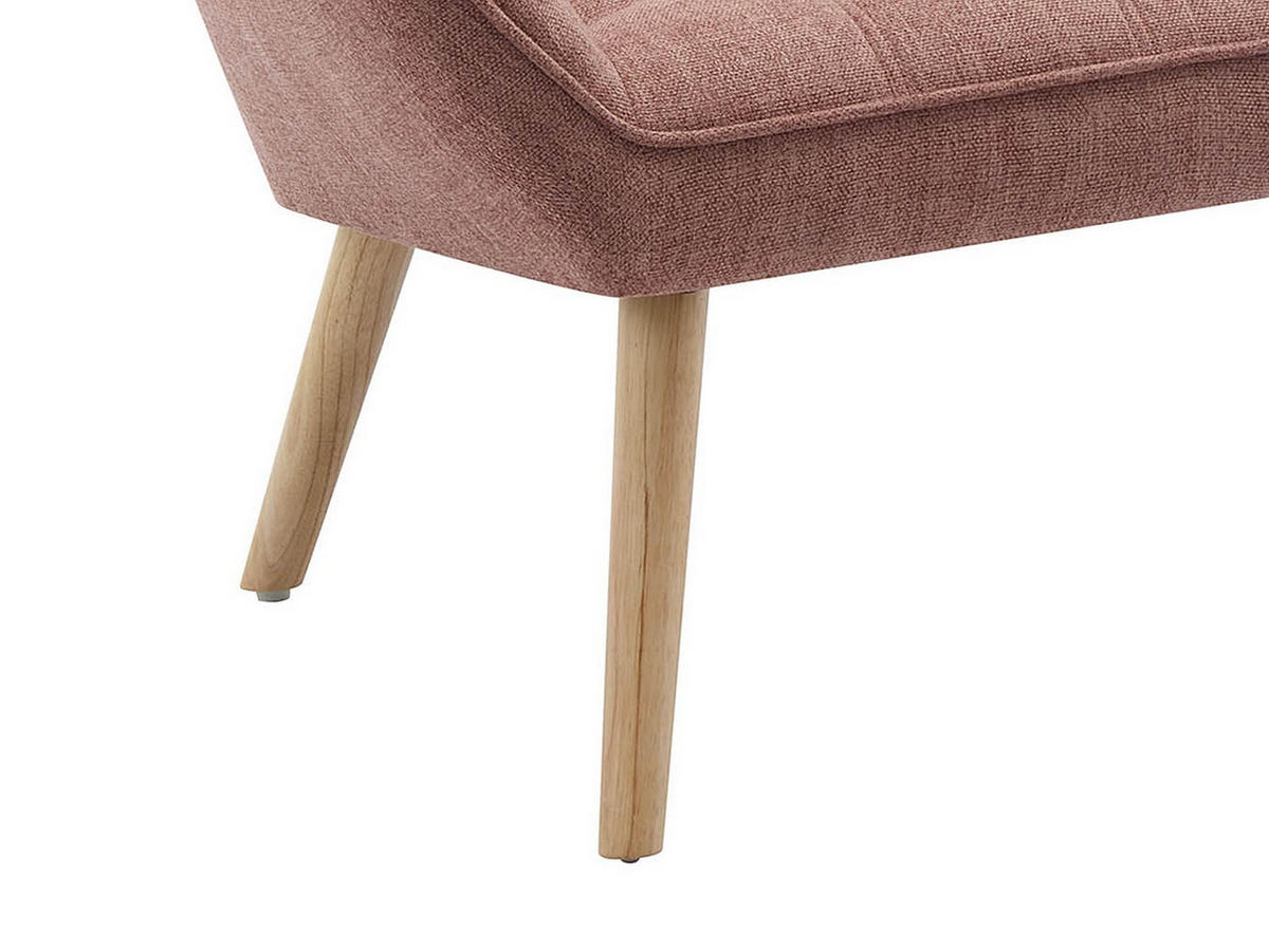 SOFA 2-Sitzer - melierter Stoff - Rosa - CASERTA - Pink, Textil (127/77/73cm) - Vente-Unique