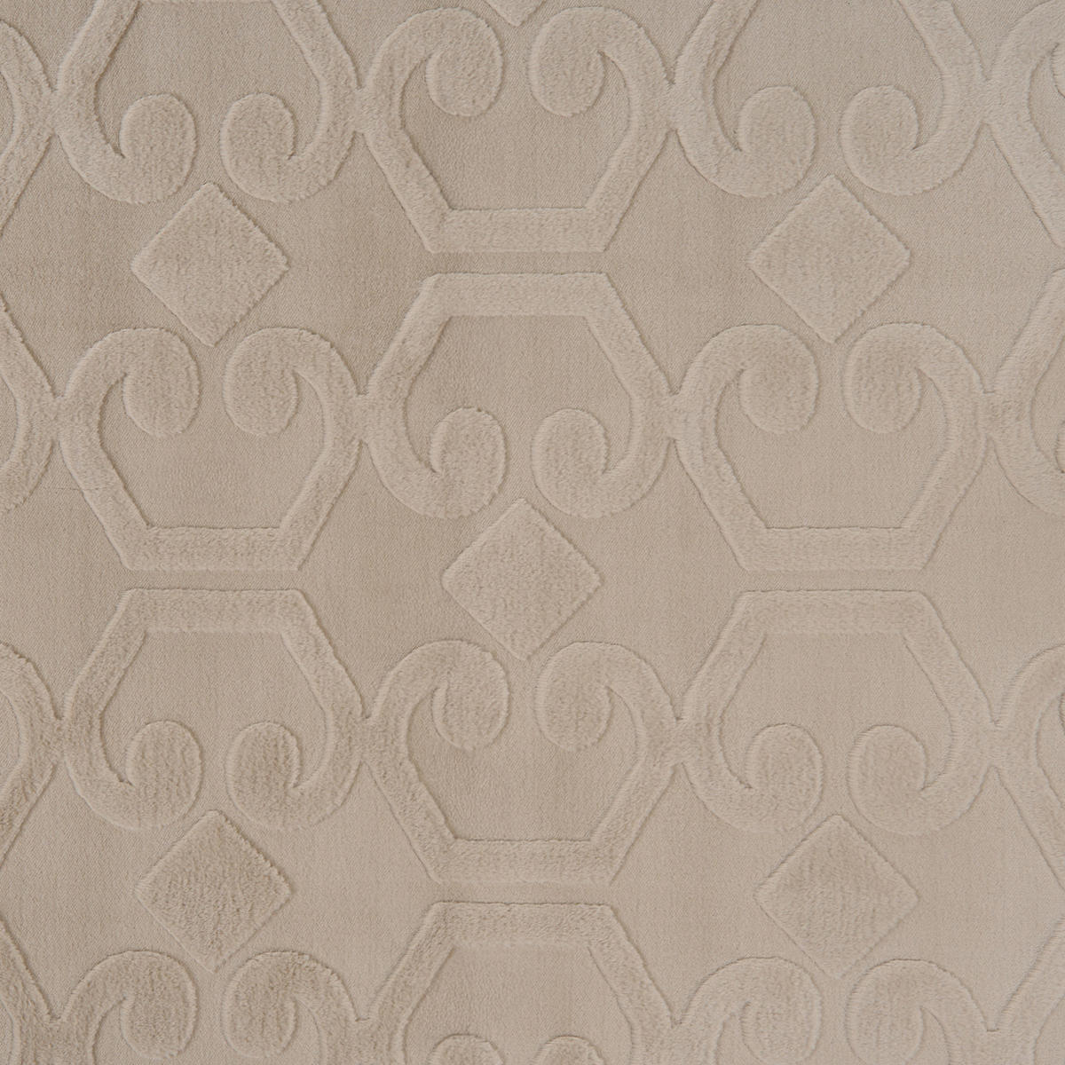 KOBEREC Béžový 160/160 cm Gannett - béžová, textil (160/160cm) - Beliani