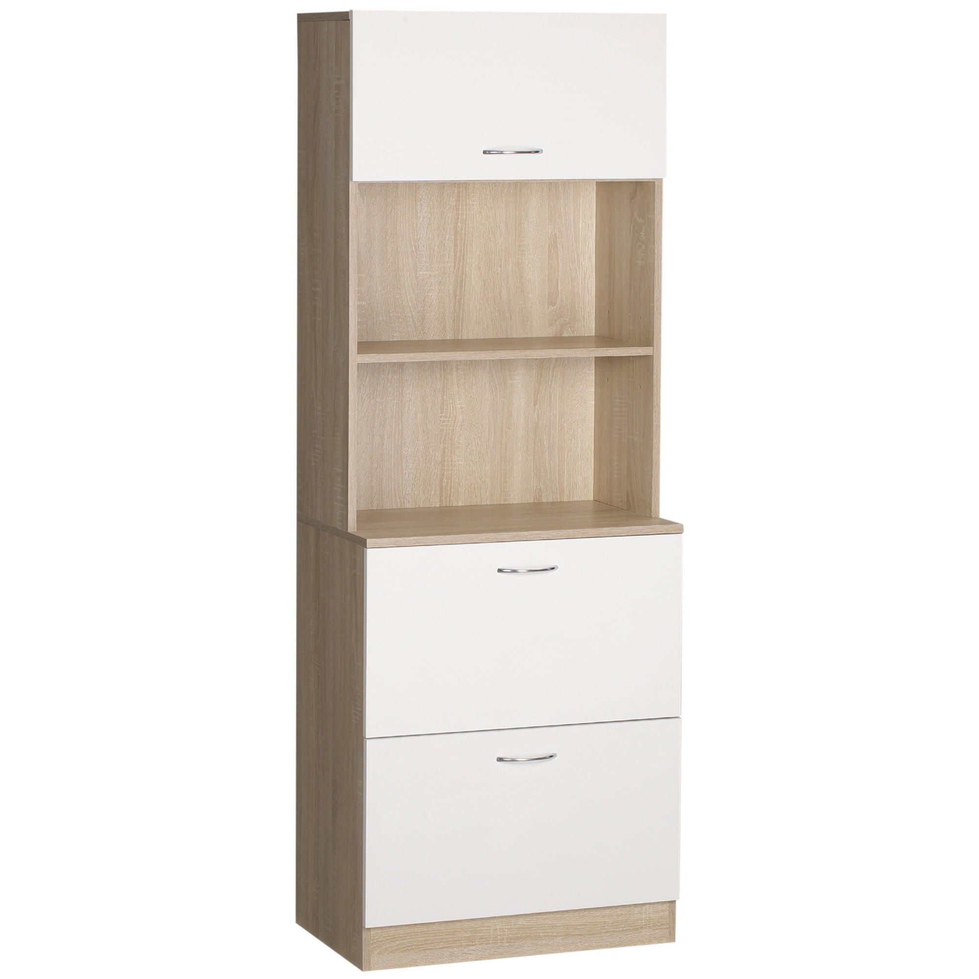 HIGHBOARD DE-11021 2 Schubladen Weiß - Weiß, Holzwerkstoff (38/168/60cm) - ComfortXL