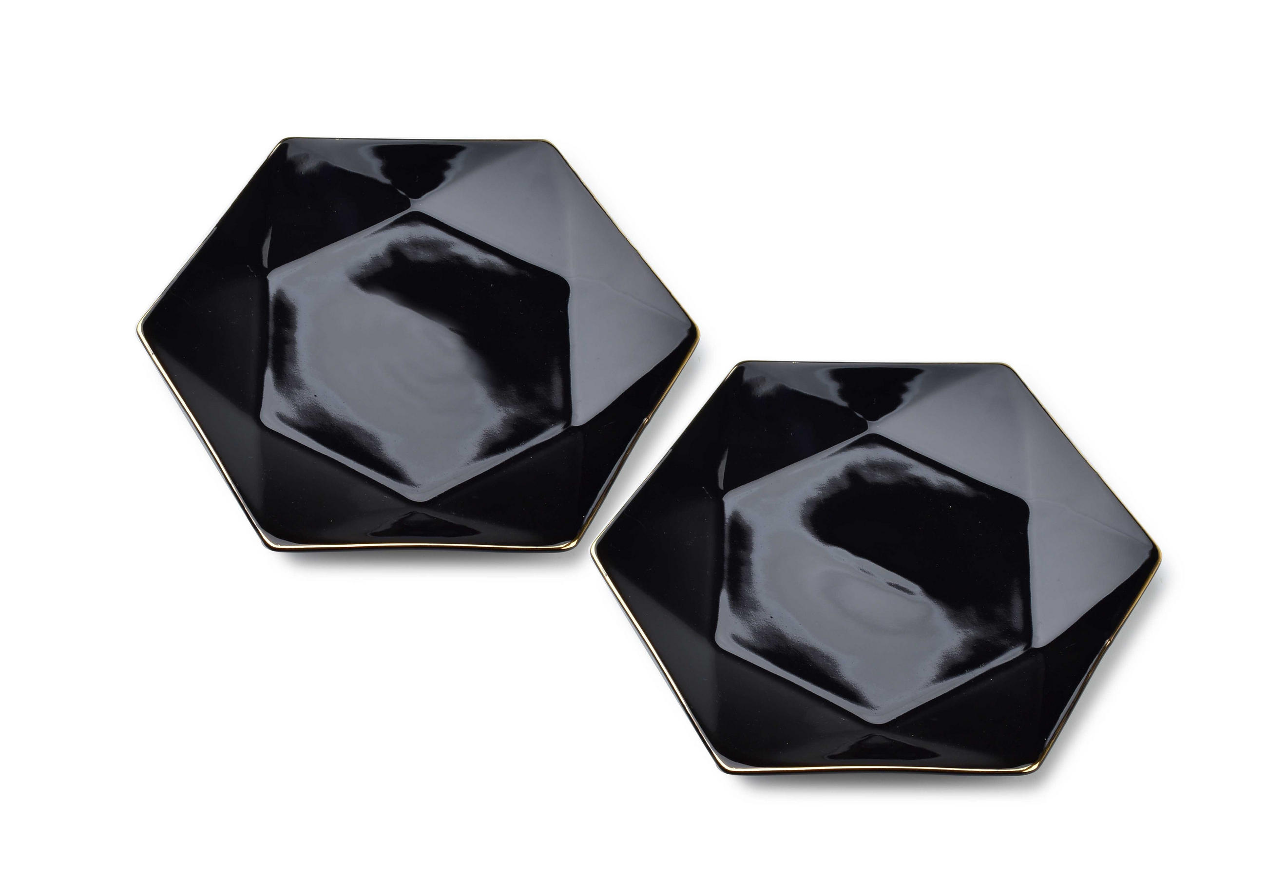DESSERTTELLER Ralph Schwarz 24.5/21/2 cm Keramik - Schwarz, Keramik (24.5cm) - Mondex