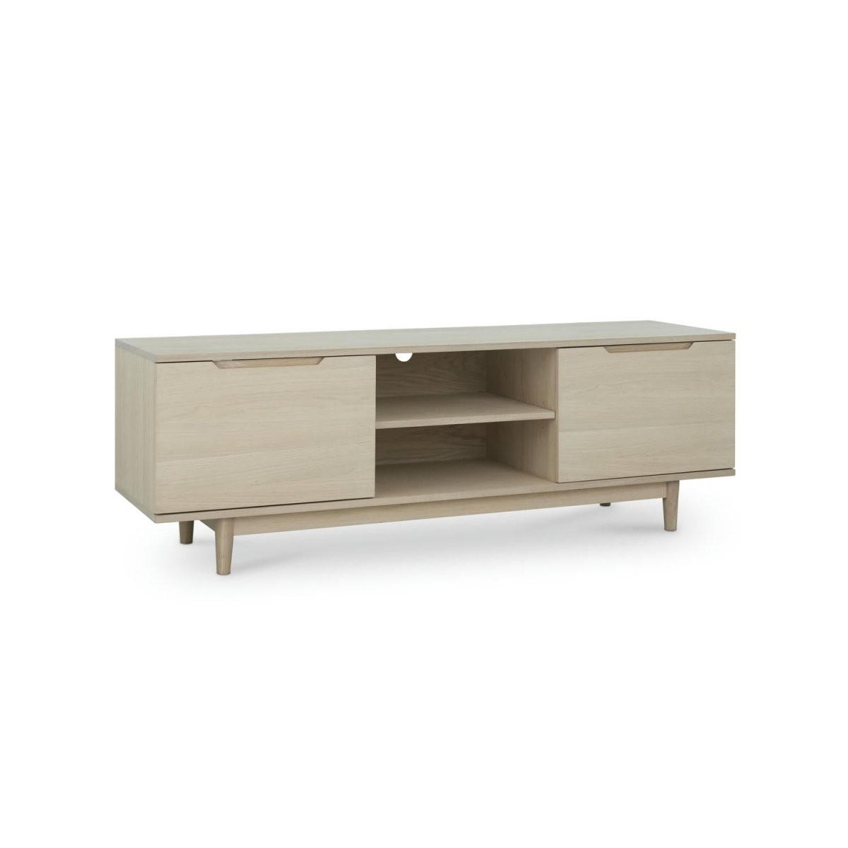 TV-ELEMENT Eiche bianco - Eiche Bianco/Eichefarben, Holz/Holzwerkstoff (160/53/45cm) - Furnhouse