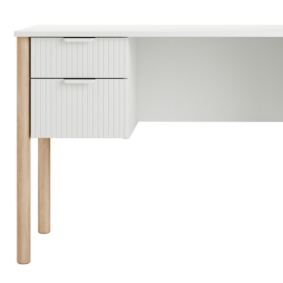 PSACÍ STŮL Miloo Bílá - bílá, kompozitní dřevo (62.5/125/75cm) - Petits-meubles