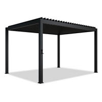 PERGOLA/ LAMELLENDACH Tahiti 3x4 m anthrazit - Anthrazit, Metall (392/240/400cm) - Juskys