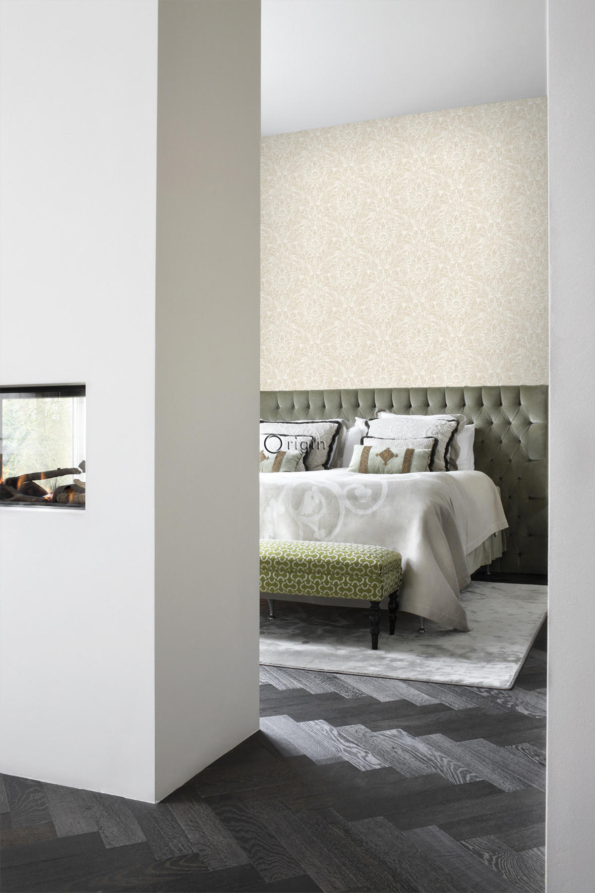 TAPETE Ornamente 53 cm x 10.05 m - Beige, Papier (53/1000cm) - Origin Wallcoverings