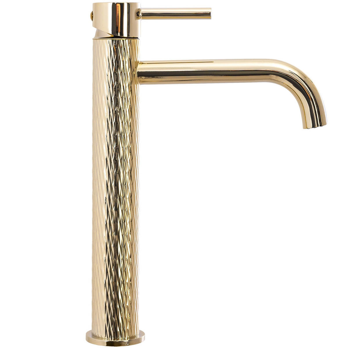 WASCHBECKENARMATUR Rea Lungo Art Gold High - Goldfarben, Metall (5/28/18cm) - REA