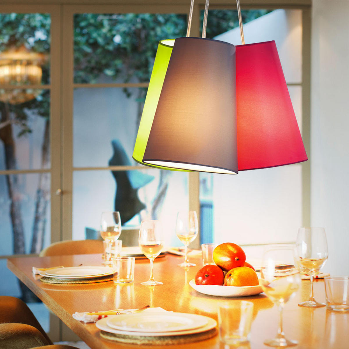 LED HÄNGELEUCHTE NEVORRES Bunt - Multicolor, Metall (29.5/29.5/110cm)