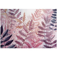 FOTOTAPETE Blätter Farne Lila 250x175 cm - Multicolor, Papier (250/175cm) - Wallarena