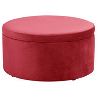 KINDERHOCKER Katyushka Samtvelours rot - Rot, Kunststoff (60/32/60cm) - 58aufmkessel