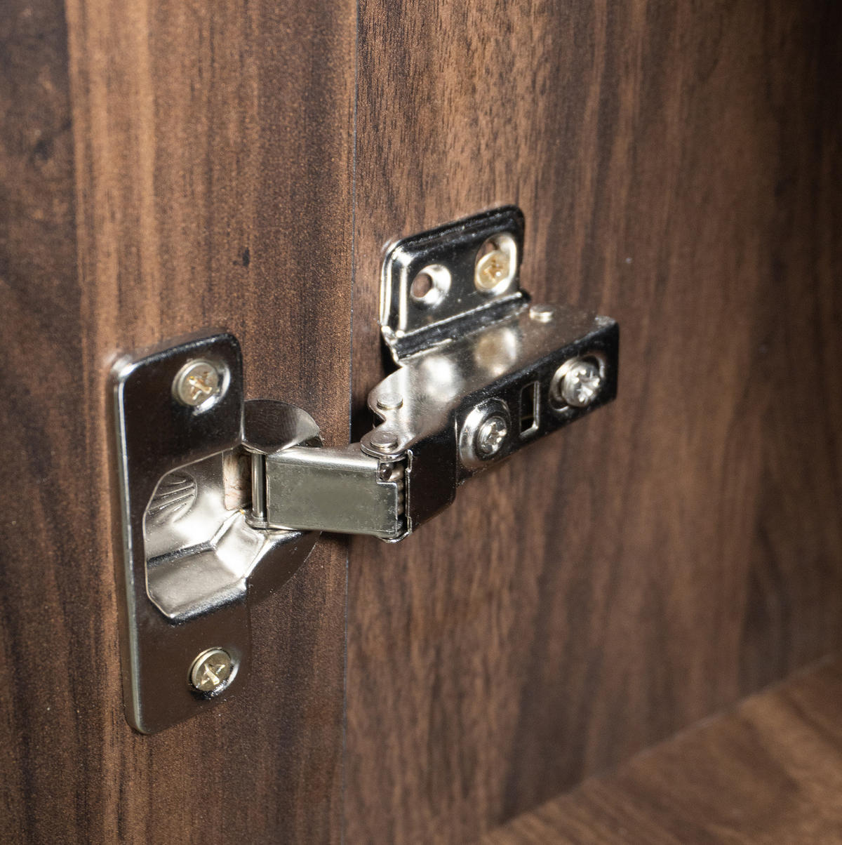 SCHUHSCHRANK 80/35,5/110 cm in dunkler Holzoptik mit 2 Türen - Naturfarben, Holzwerkstoff (80/110/35.5cm) - BEAOK