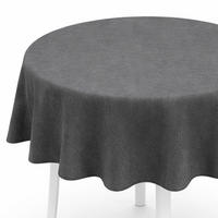 TISCHDECKE Garten Weichschaum Ø140cm - Anthrazit - Anthrazit, Kunststoff (140/140cm) - Bestlivings