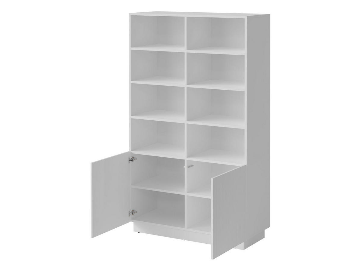 STANDREGAL Liverti 2D - Schwarz/Weiß, Holzwerkstoff/Kunststoff (100/173/42cm) - MIRJAN24