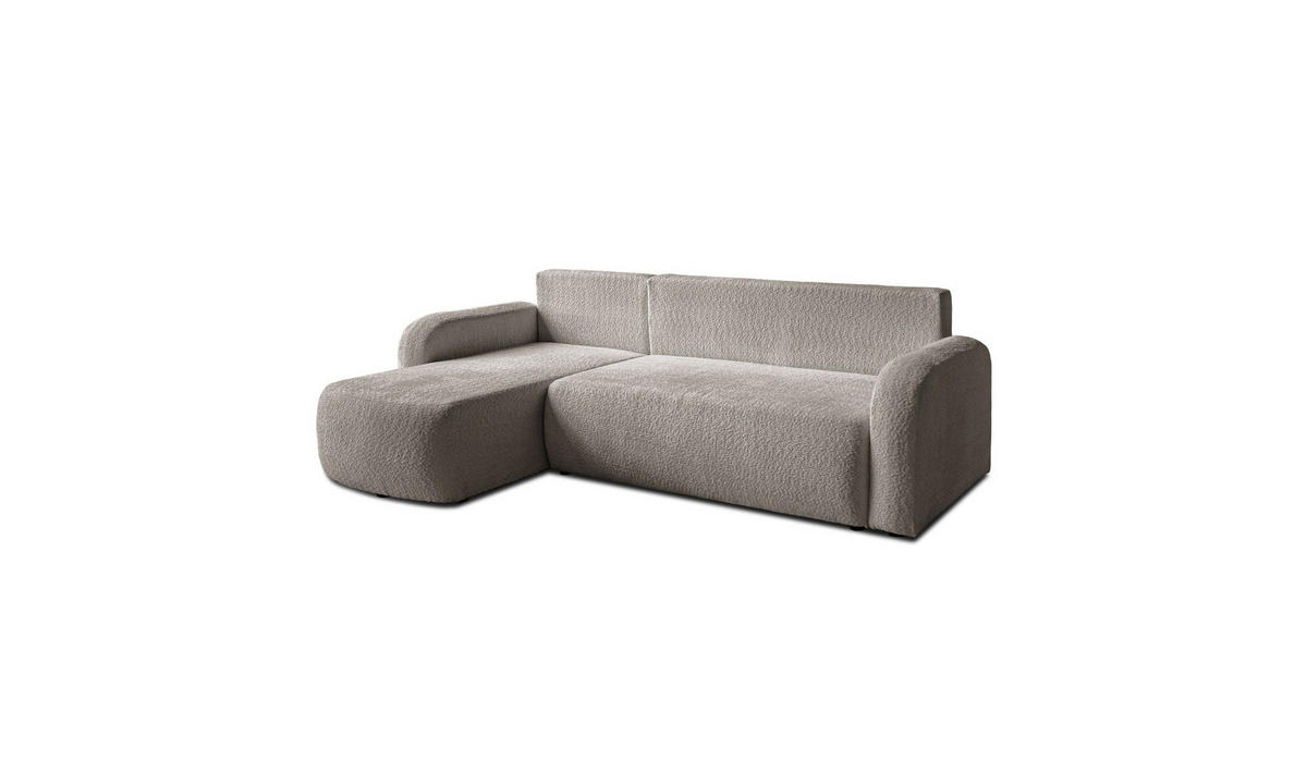ECKSOFA PALOMA L 235/155/85 cm Coral 50 - Beige, Textil (235/155cm) - Lookway