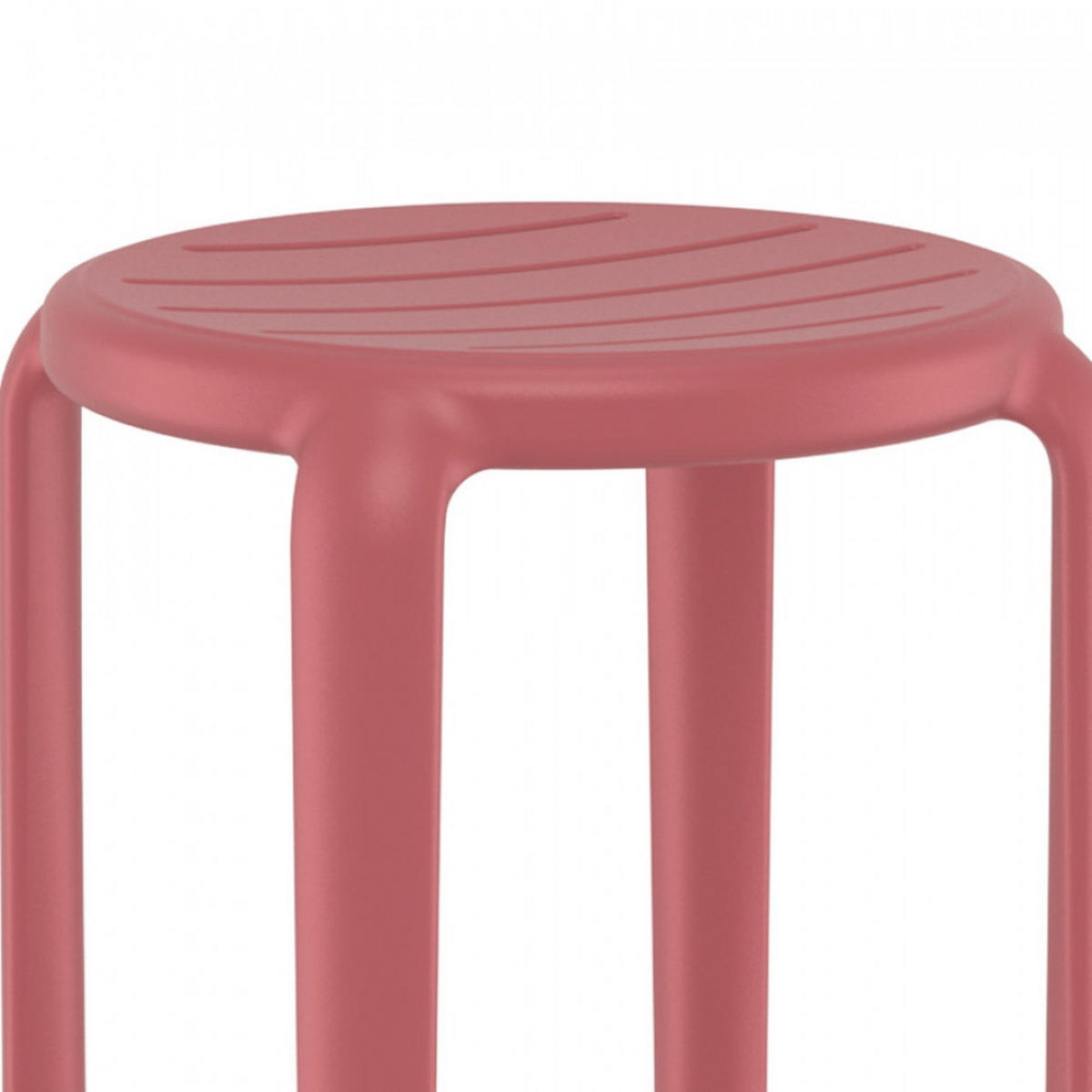 BARHOCKER Rot 36x75x36cm - Rot, Kunststoff (36/75/36cm) - AlterEgo
