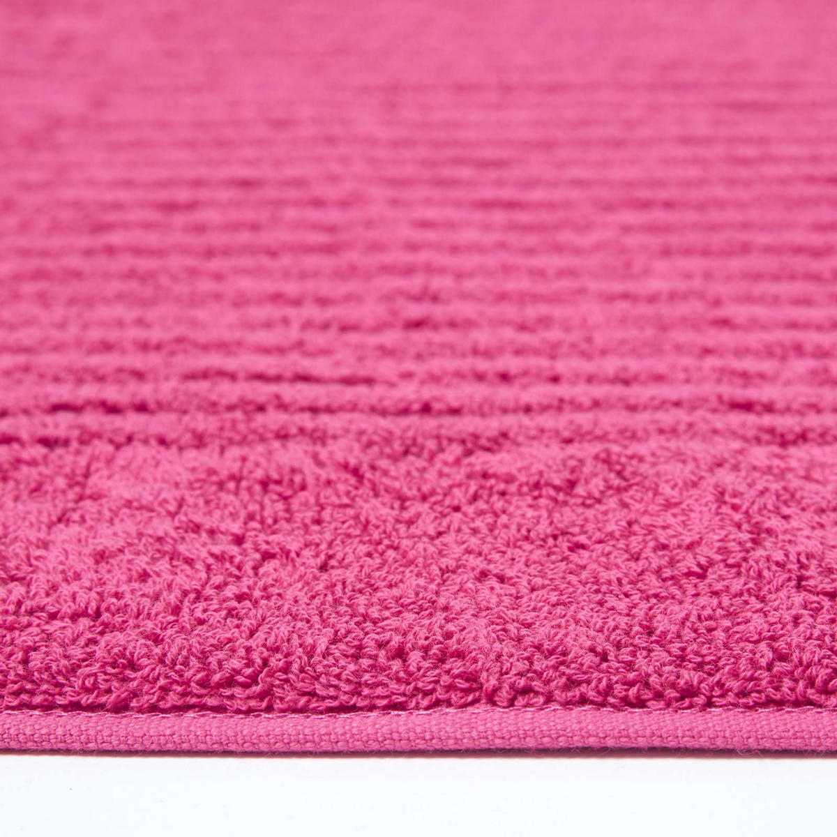 BADEMATTE Imperial 50/80 cm, Baumwolle - Magenta, Textil (50/80cm) - Homescapes