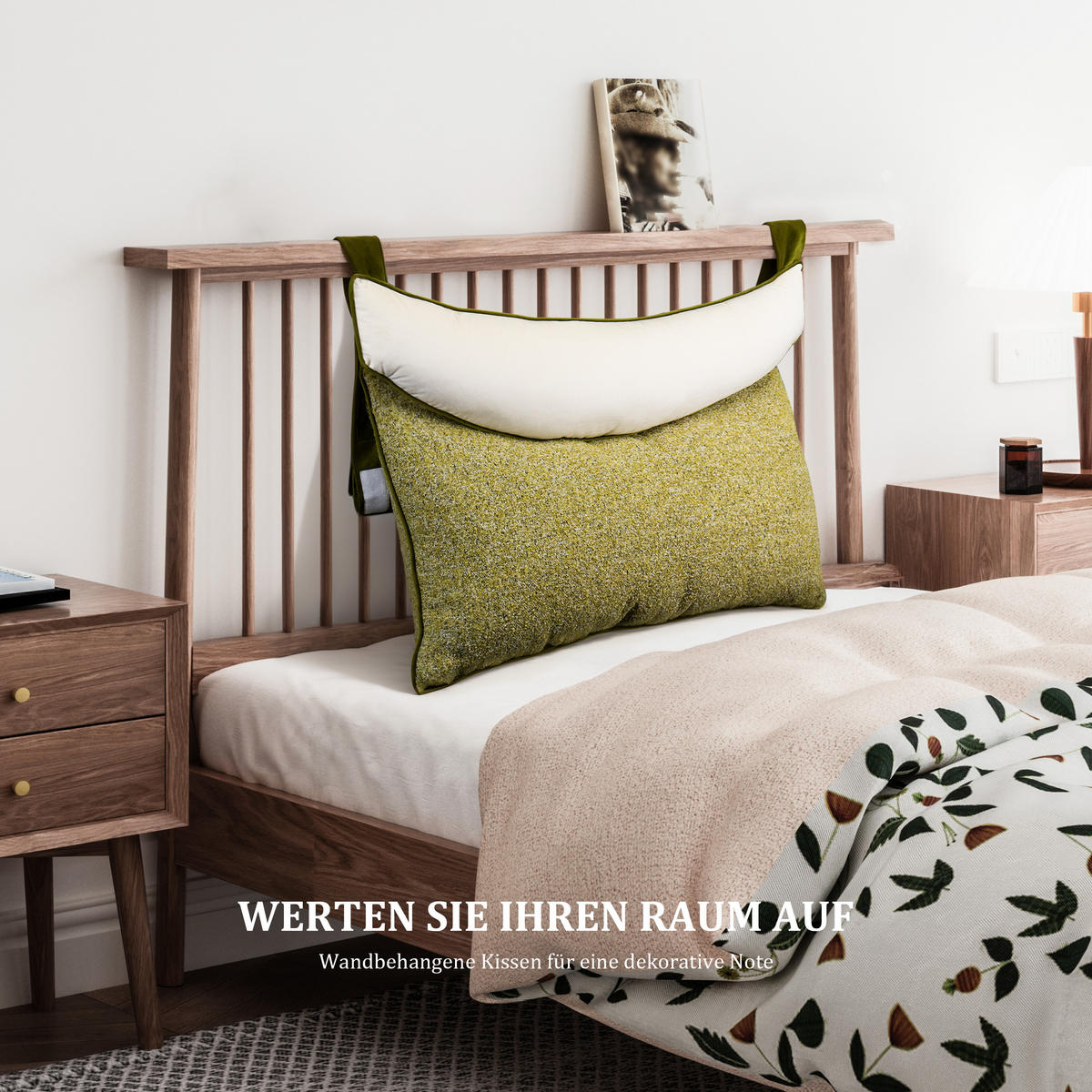 NACHTTISCHKISSEN Keilform Lesekissen gelb, 90cm - Gelb, Textil (60/90cm) - Vercart