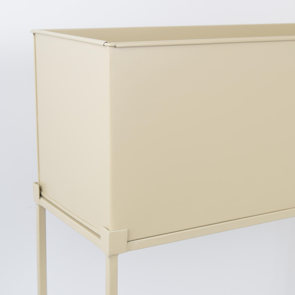 STEHENDER PFLANZKÜBEL Flora Beige - Beige, Metall (55/70/20cm) - LOFT42