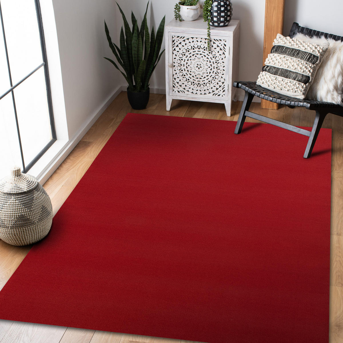 LÄUFER Antirutsch RUMBA 120/300 cm - Rot, Textil (120/300cm) - rugsX