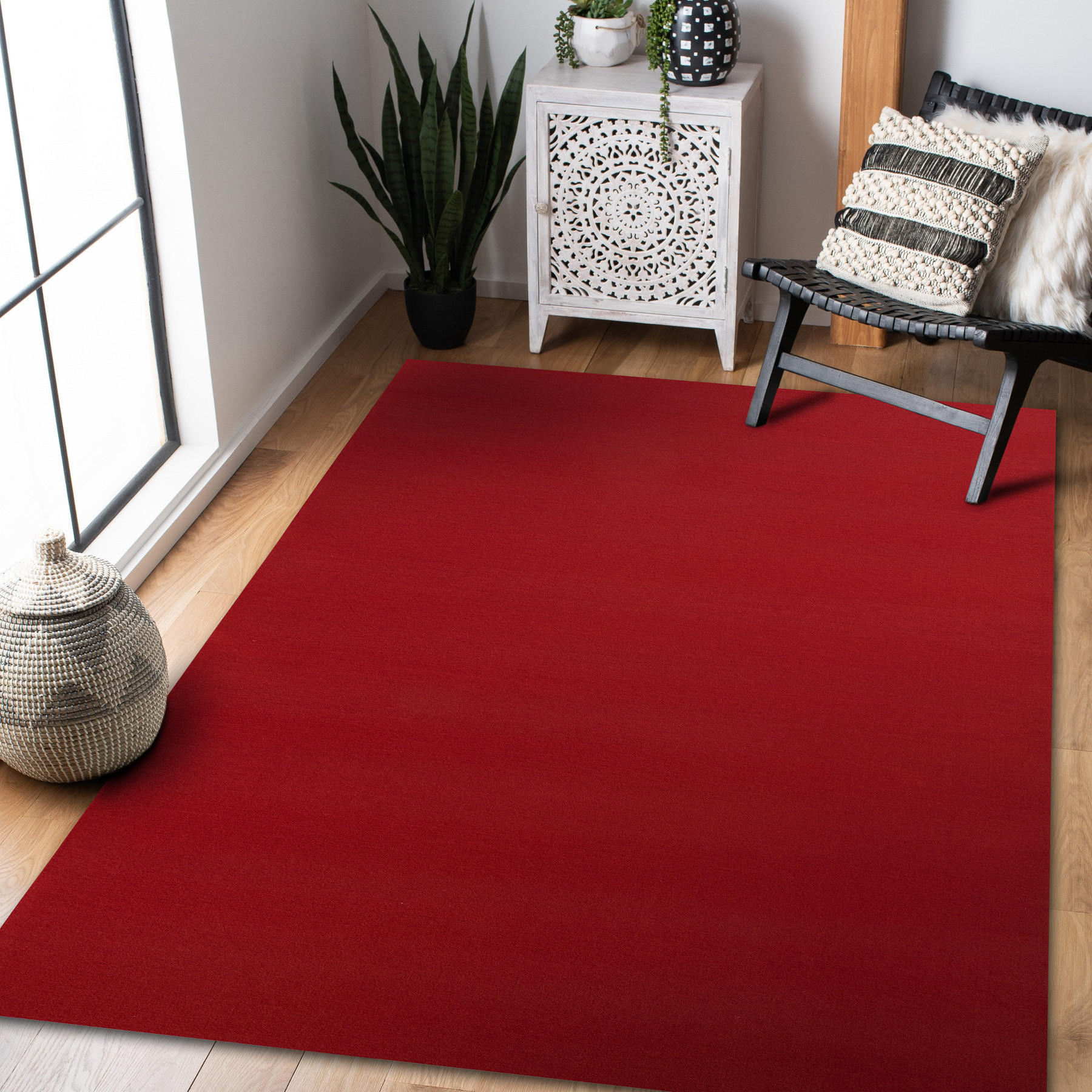 Thumbnail - rugsX Läufer, Rot, Textil, Rechteckig, 120x250 cm, Teppiche & Böden, Teppiche, Teppichläufer