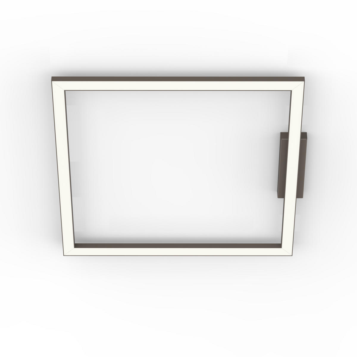 LED-DECKENLEUCHTE - Anthrazit, Metall (60/60/100cm) - Lumicom