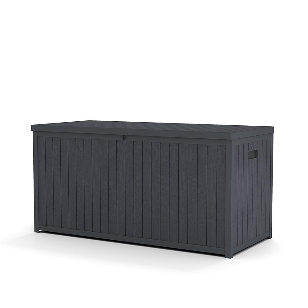 GARTENBOX 430L Abschließbar Wasserdicht Kunststoff Grau - Grau, Kunststoff (125/61.5/56cm) - Livingandhome