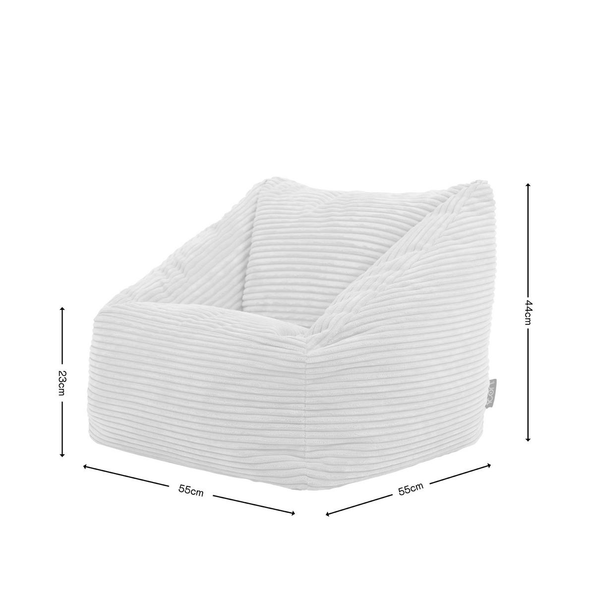 SITZSACK Flauschig für Kinder 2-tlg. - Salbeigrün/Grün, Textil (55/44/55cm) - icon