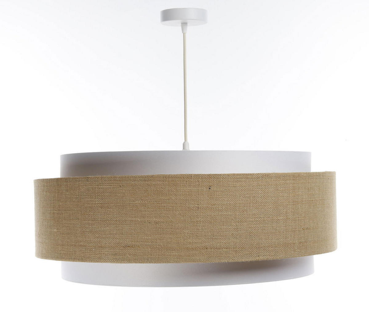 HÄNGELEUCHTE Beige 60/25 cm - Beige, Kunststoff (60/1/25cm) - ONZENO