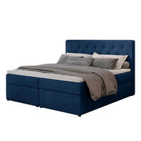 BOXBETT Loree Bonellfederkern - Blau, Holz/Holzwerkstoff (180/200cm) - Best For Home
