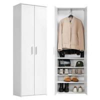 GARDEROBENSCHRANK Der Lange - Weiß, Holzwerkstoff (60/180/34cm) - Mokebo