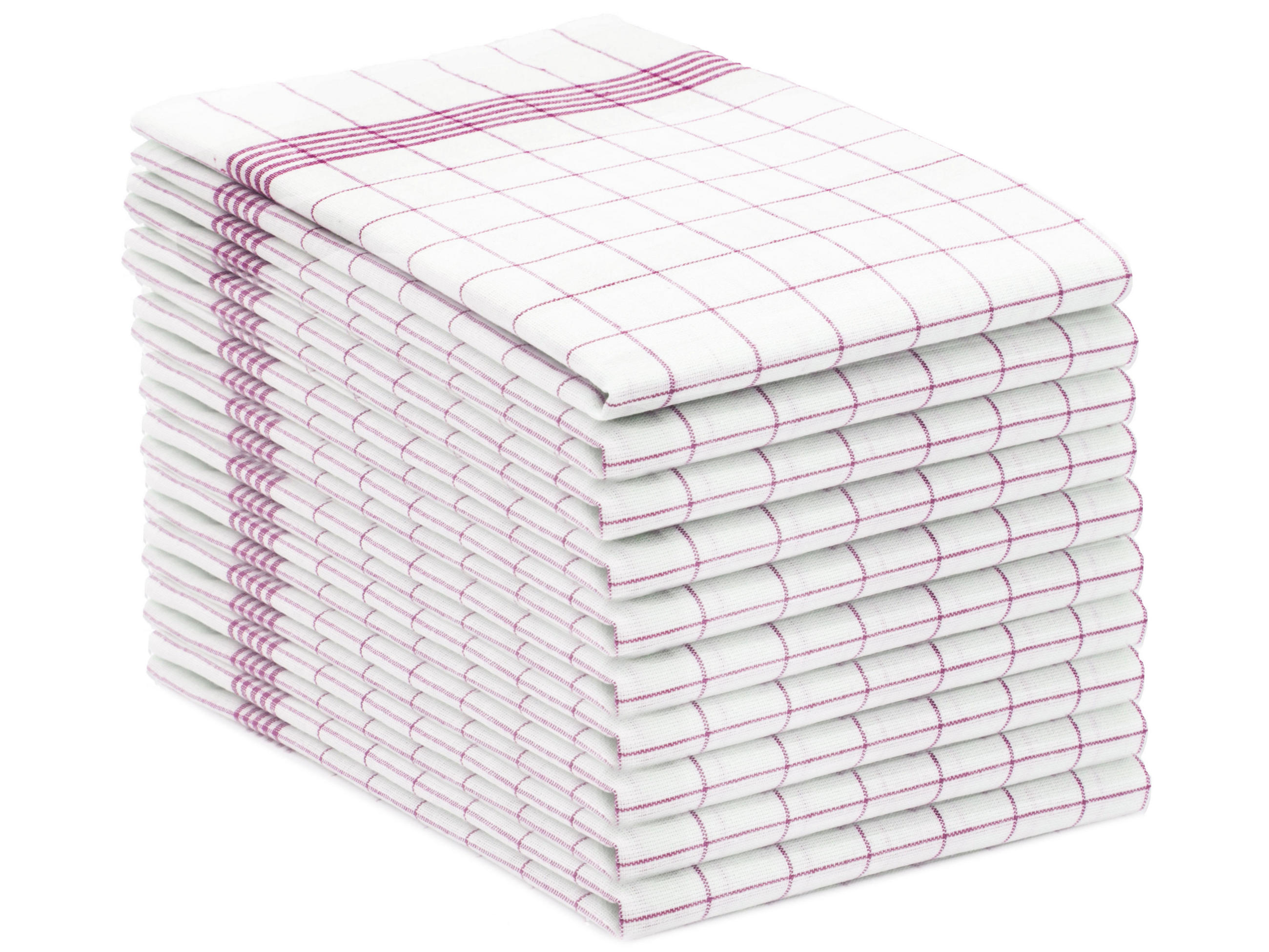 GESCHIRRTÜCHER, 10er-Set, 50x70 cm, 100% Baumwolle, Rot - Rot, Textil (50/70cm) - Zollner