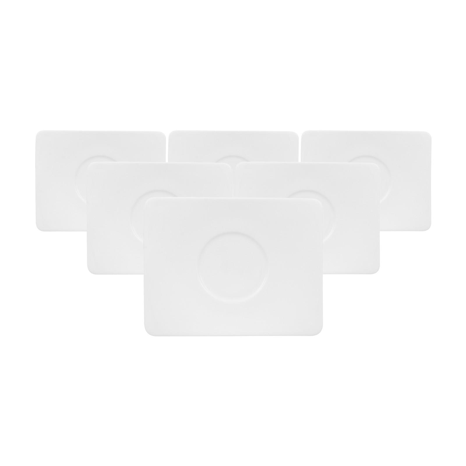 KAFFEEUNTERTASSEN Modern Grace weiß 17 x 14 cm 6er Set - Weiß, Keramik (1cm) - Villeroy & Boch