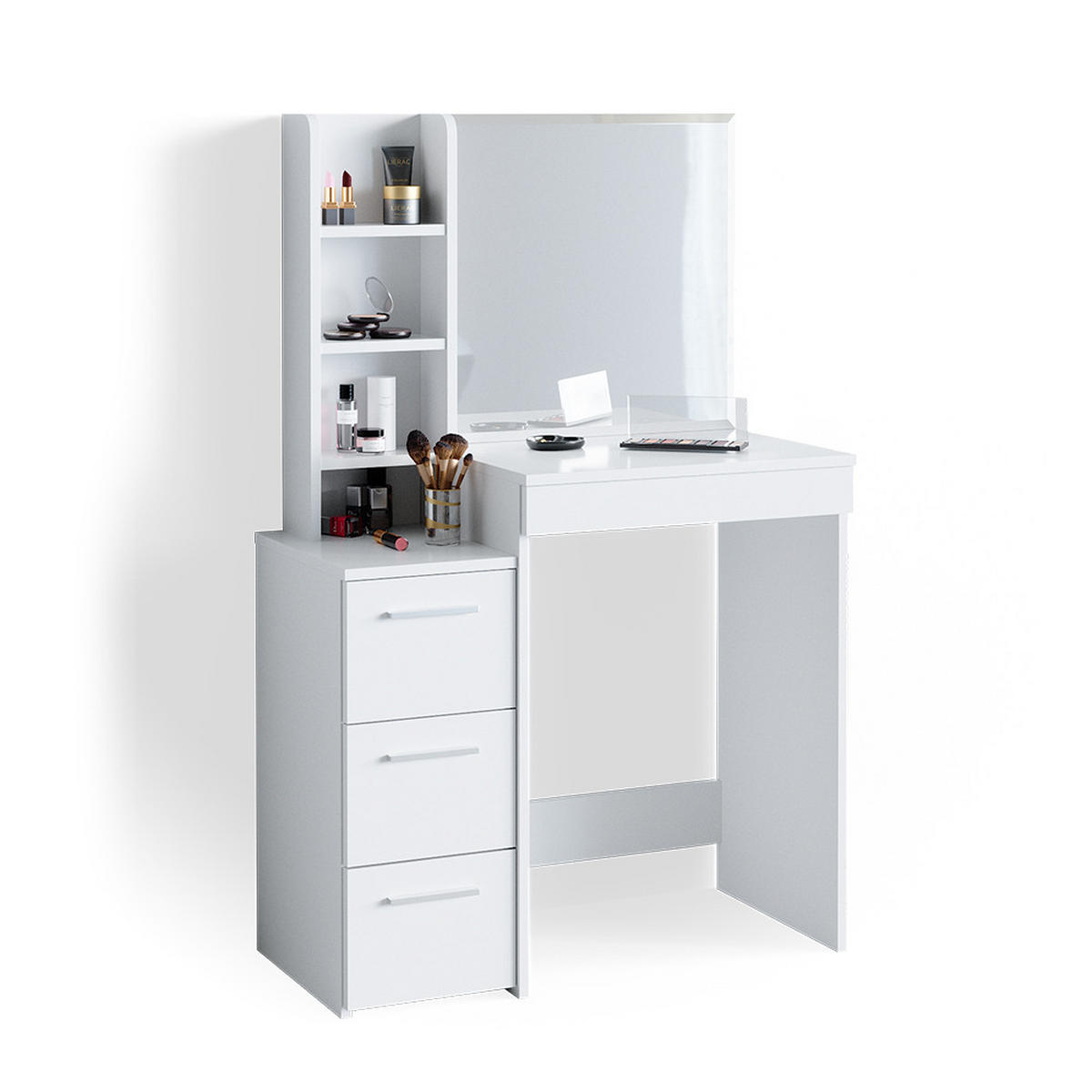 SCHMINKTISCH Meryl Weiß 79.9 cm - Weiß, Holzwerkstoff (40/127.4/79.9cm) - Vicco
