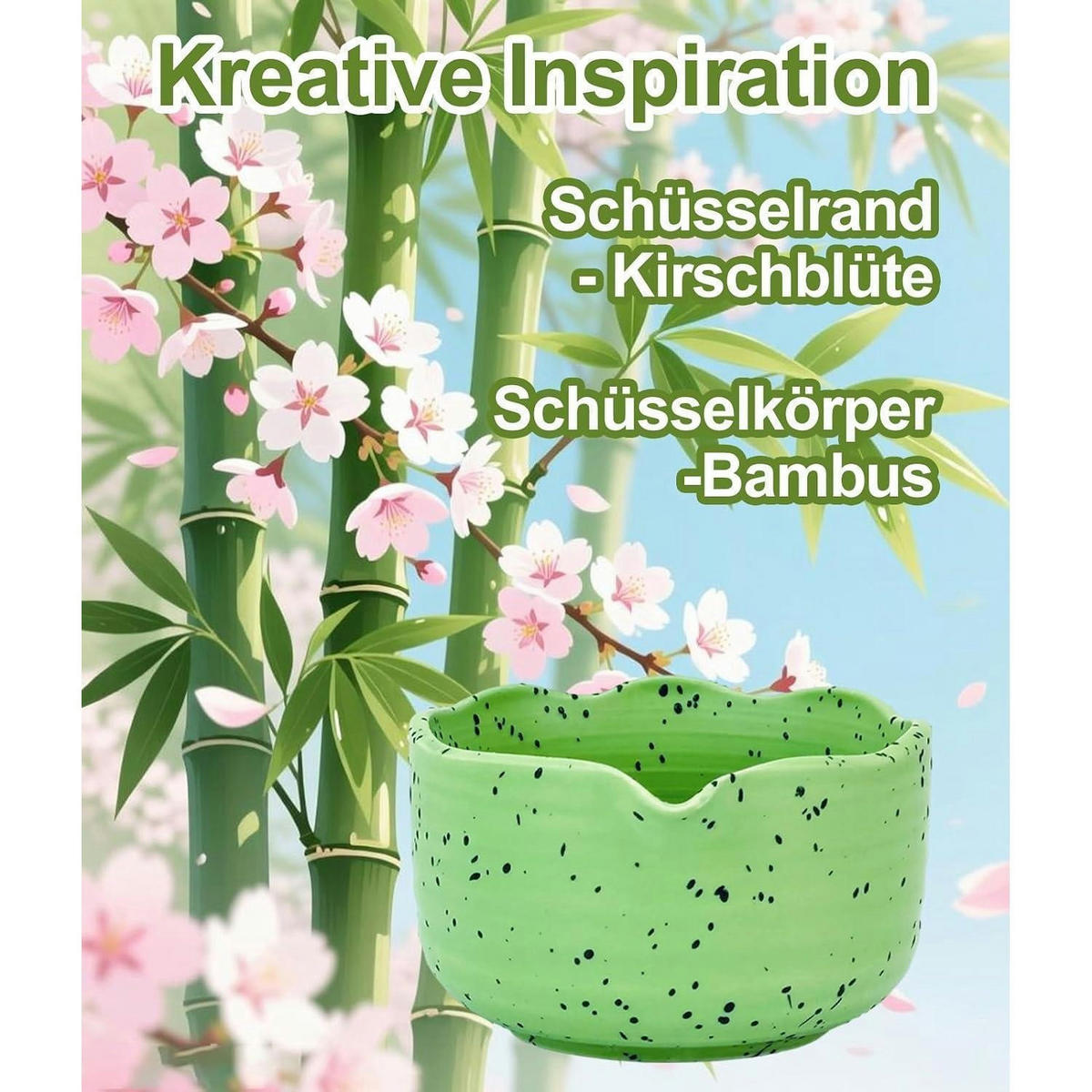 MATCHA Set 7-teiliges Set mattgrün - Grün, Keramik (15/10/15cm)