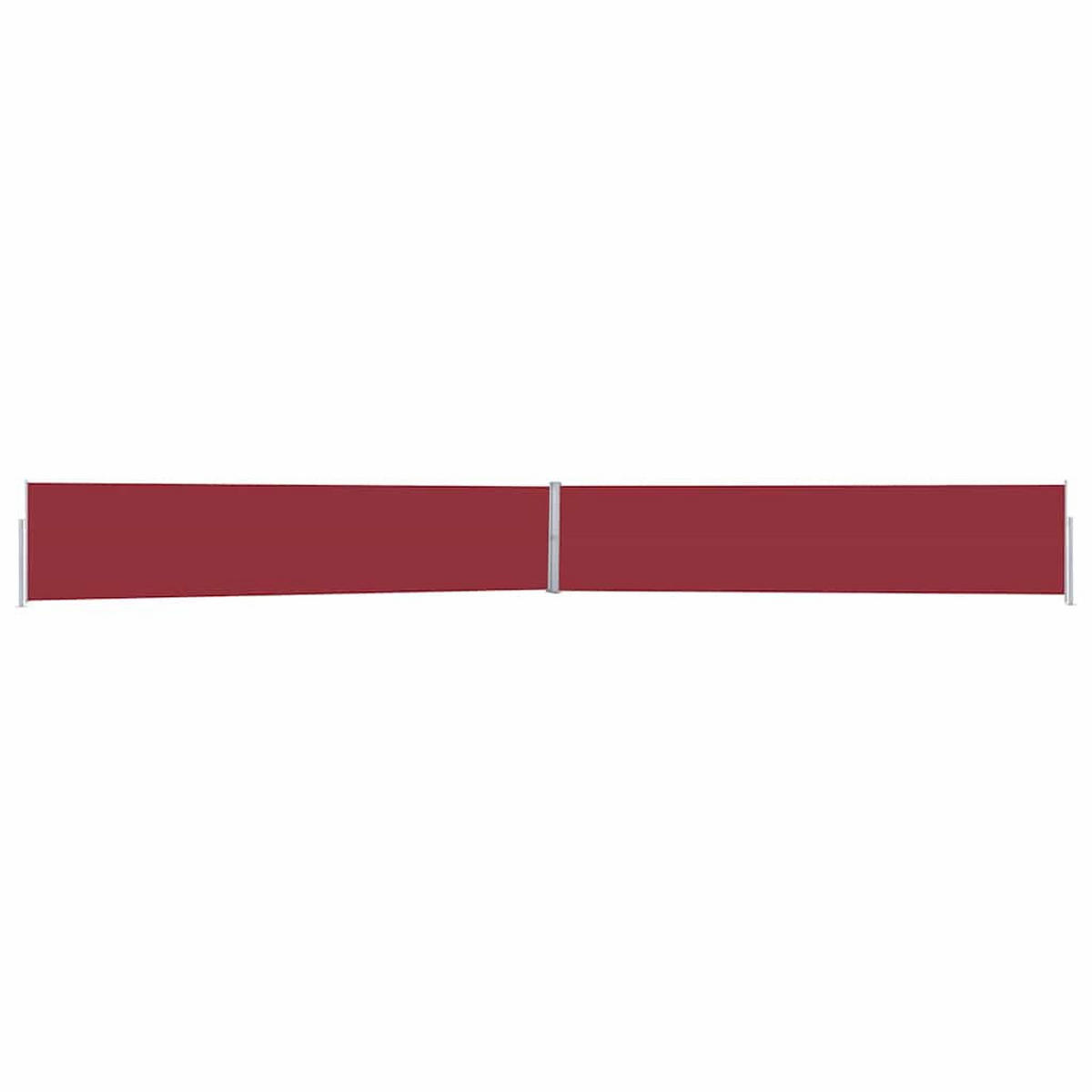 AUSZIEHBARE Seitenmarkise 170x1200 cm Rot - Rot, Textil (170/170/1200cm) - furnicato