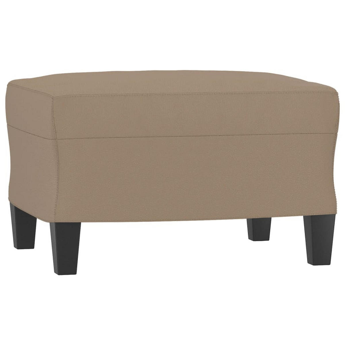 SOFAGARNITUR 4-TLG. Mit Kissen Cappuccino-Braun Kunstleder - Braun, Leder (50/41/60cm) - vidaXL