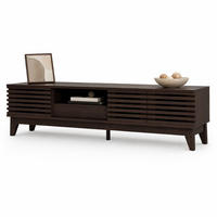 TV STOLEK vintage dřevo, 1 zásuvka, 3 dvířka, do obývacího pokoje, 170×35×40 cm - přírodní, kov/kompozitní dřevo (170/40/35cm) - STILVORA