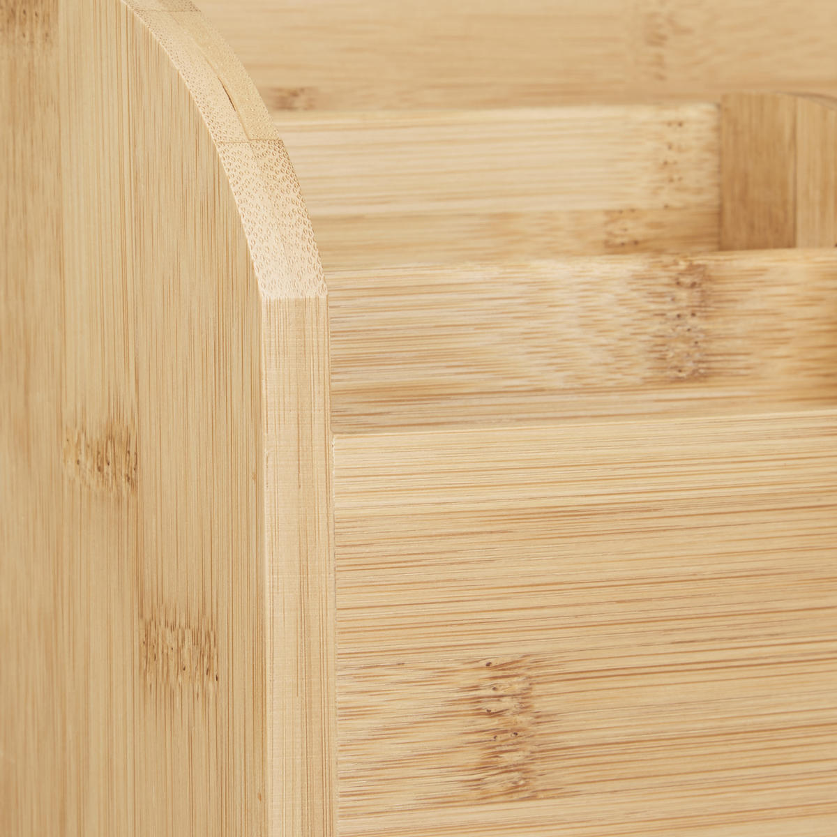 SCHREIBTISCH-ORGANIZER - Hellbraun, Holz (10/22/15cm) - Relaxdays