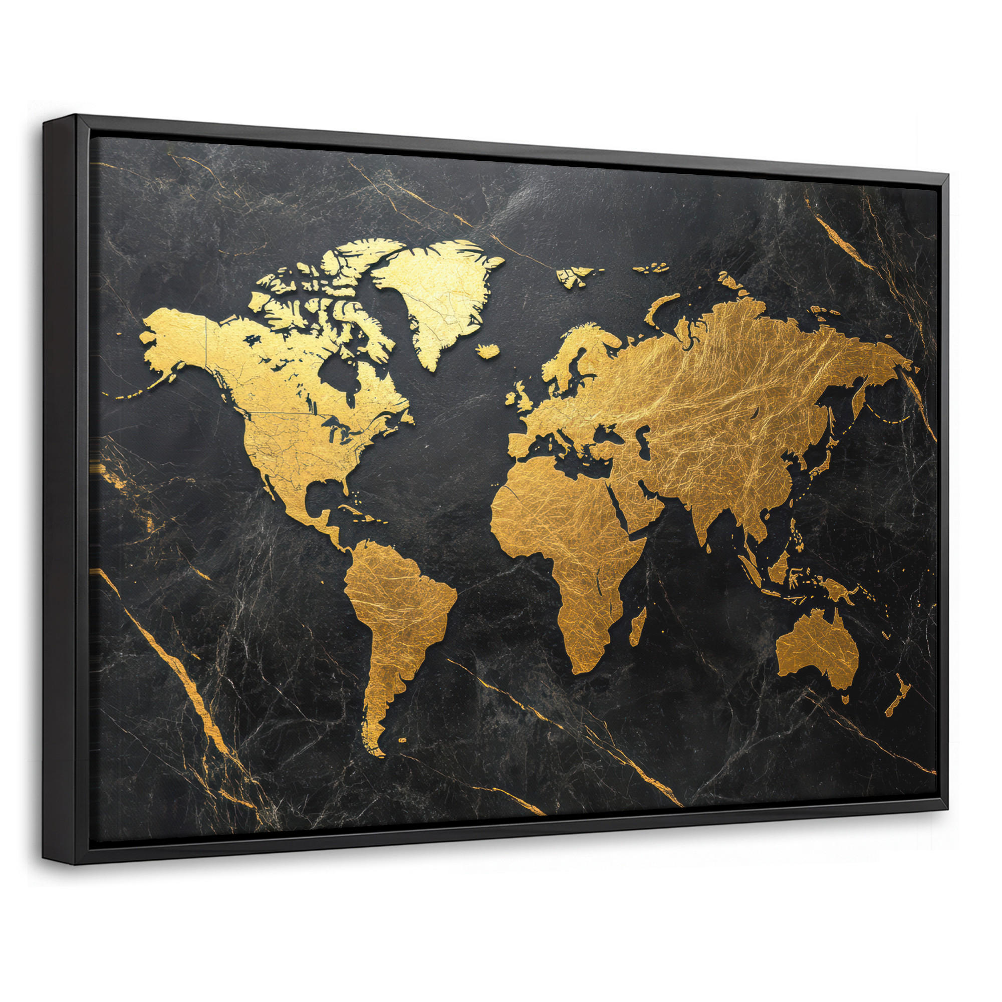 MuchoWow Leinwand Gold 30x20 cm