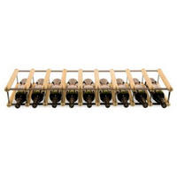 WEINREGAL Vinotega Mod Metal 12,5x92,5x24,5 cm 9x1 Flaschen Massives Kiefernholz Natur - Naturfarben, Holz (92.5/12.5/24.5cm) - PROREGAL