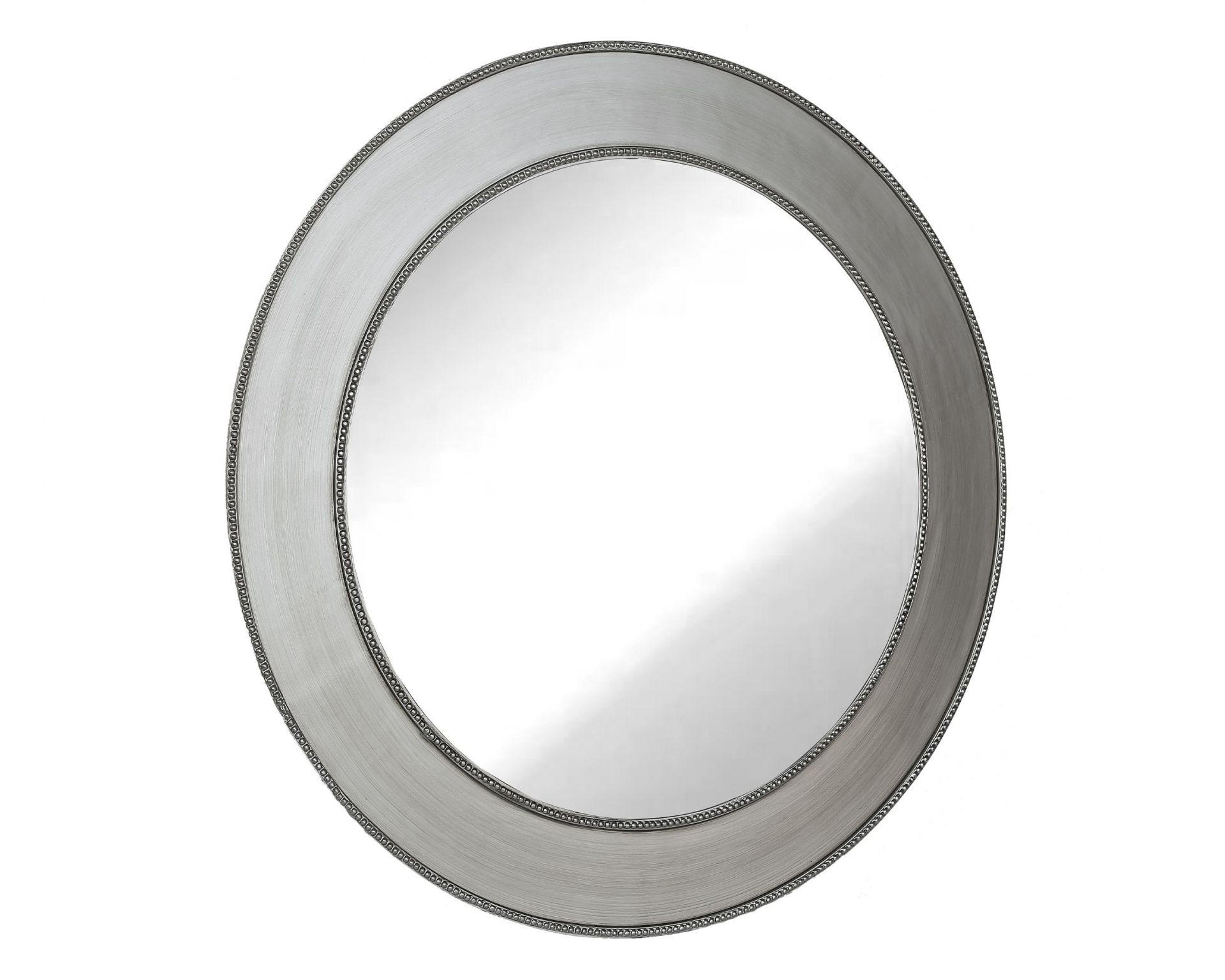 WANDSPIEGEL Ø90 cm, Silber, Holz - Silberfarben, Holz (90/90/90cm)